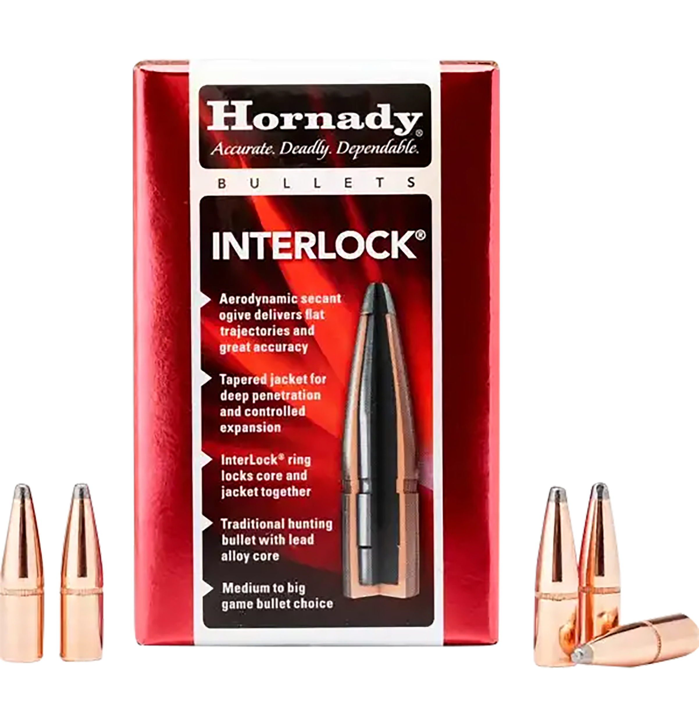 Hornady 3120 InterLock  303 Cal .312 150 gr Soft Point 100 Per Box/ 15 Case