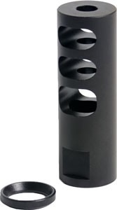 YHM LOW PROFILE MUZZLE BRAKE 5.56MM FOR 1/2X28 THREADS
