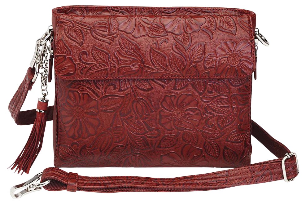 Gun Tote'n Mamas GTM-22 Clutch Concealed Carry Purse Cowhide Cherry