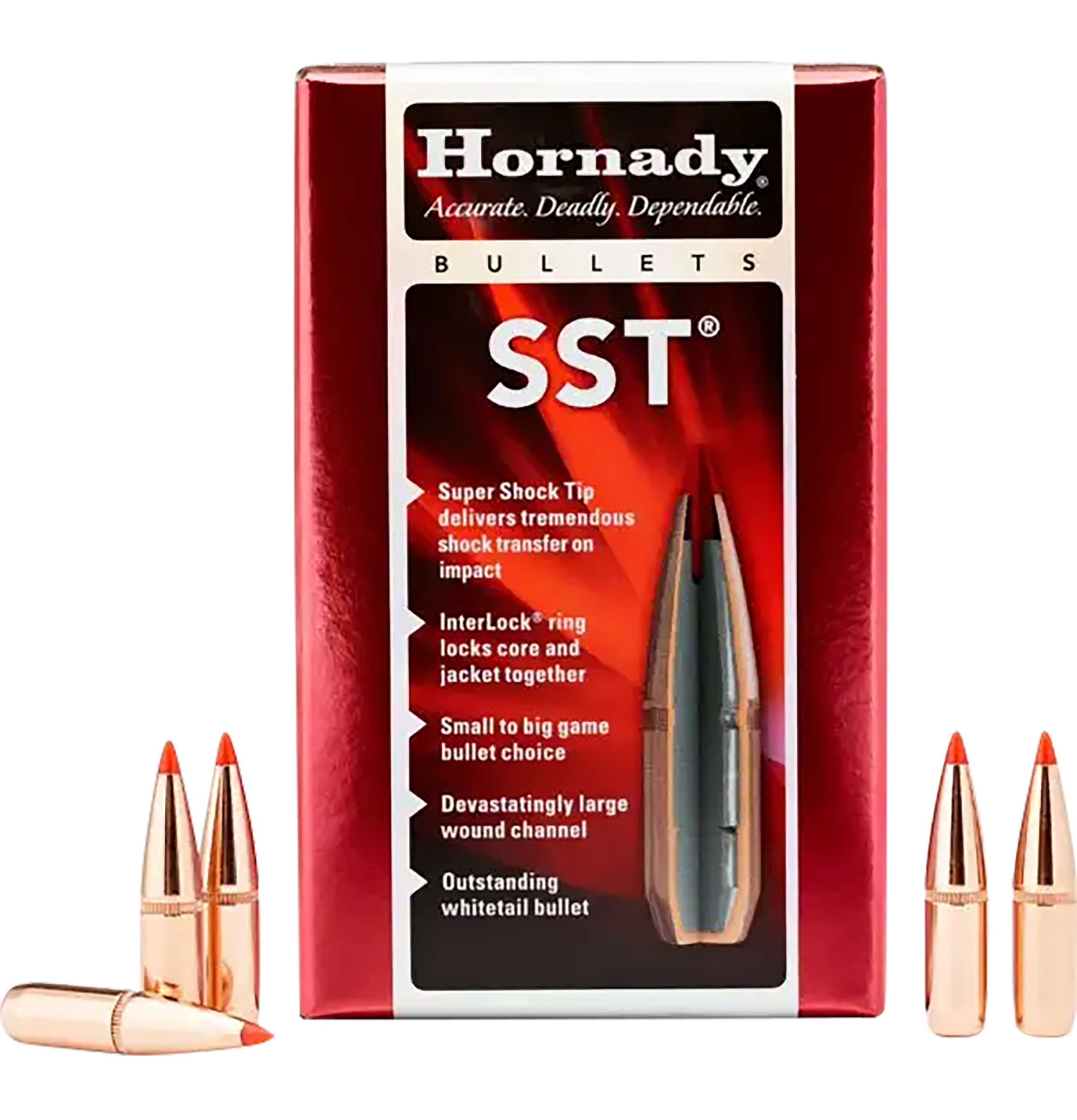 Hornady 3019 SST  30 Cal .308 125 gr Super Shock Tip 100 Per Box/ 25 Case