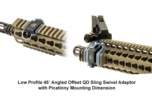 UTG SWIVEL ADAPTOR OFFSET PICATINNY ACCEPTS QD SWIVELS