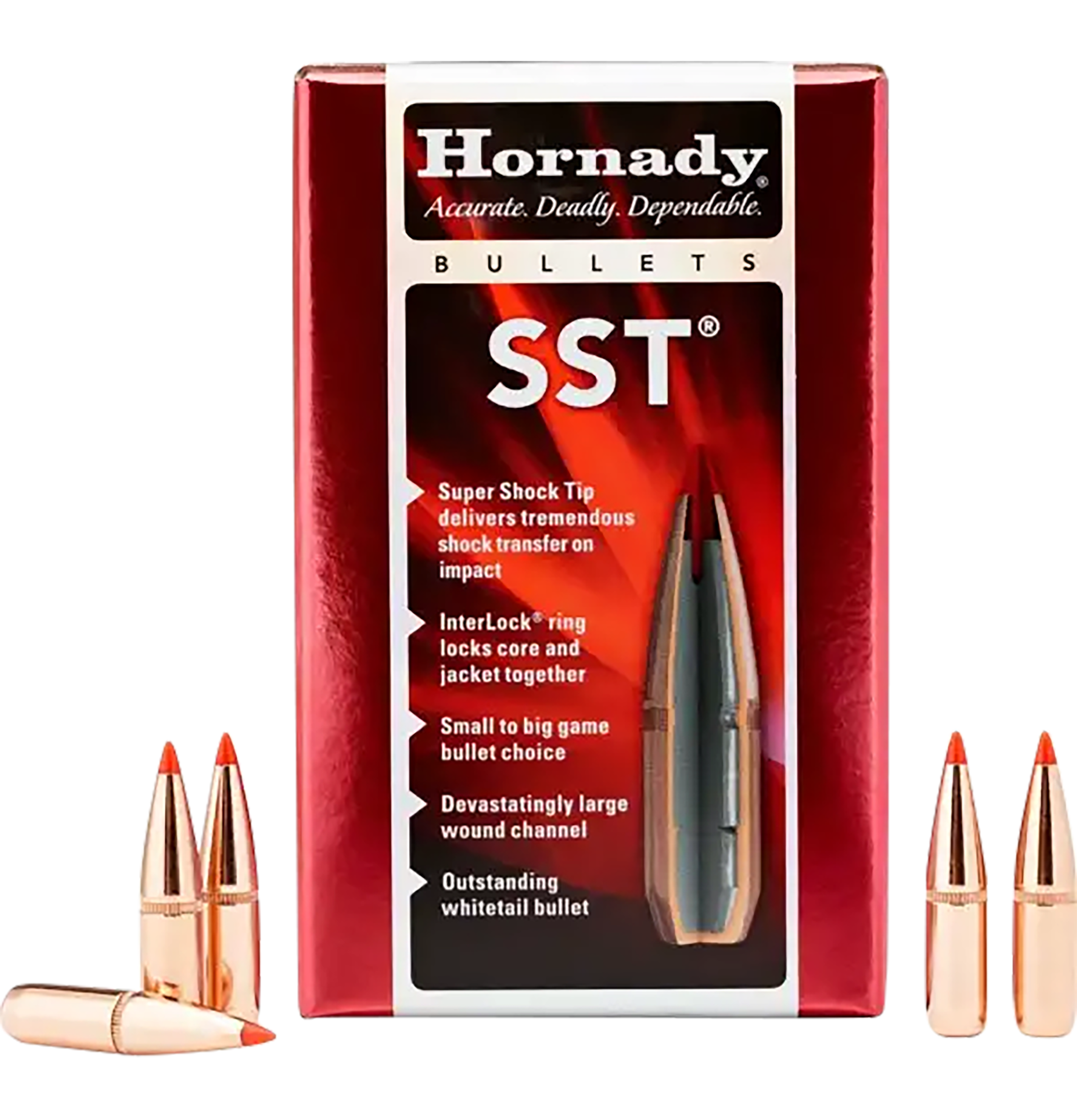 Hornady 30702 SST 30 Cal .308 180 gr Super Shock Tip 100 Per Box/ 15 Case