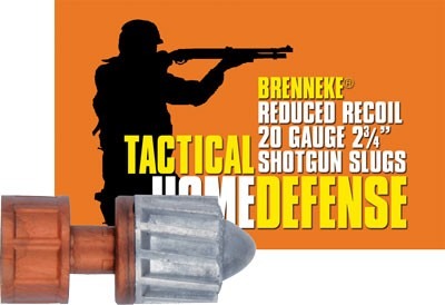 BRENNEKE USA LOW RECOIL 20GA 2.75" 3/4OZ SLUG 5RD 50BX/CS