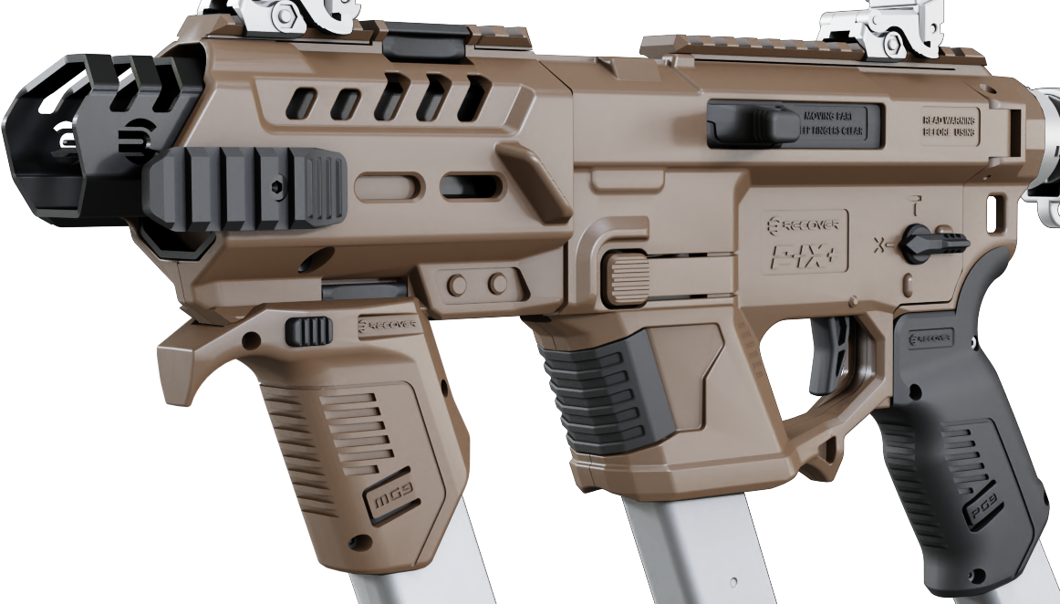 Recover Tactical PIXPMG02 P-IX+MG PG9 SR20 Metal Front Guard Tan