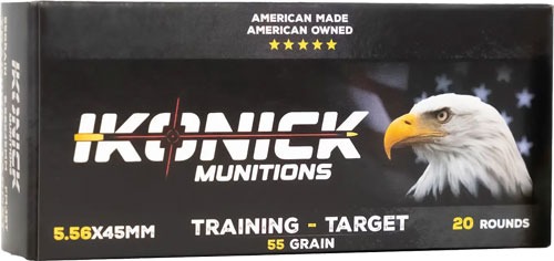 Ikonick USA Premium Range 5.56 NATO 55gr FMJ 20rd Box