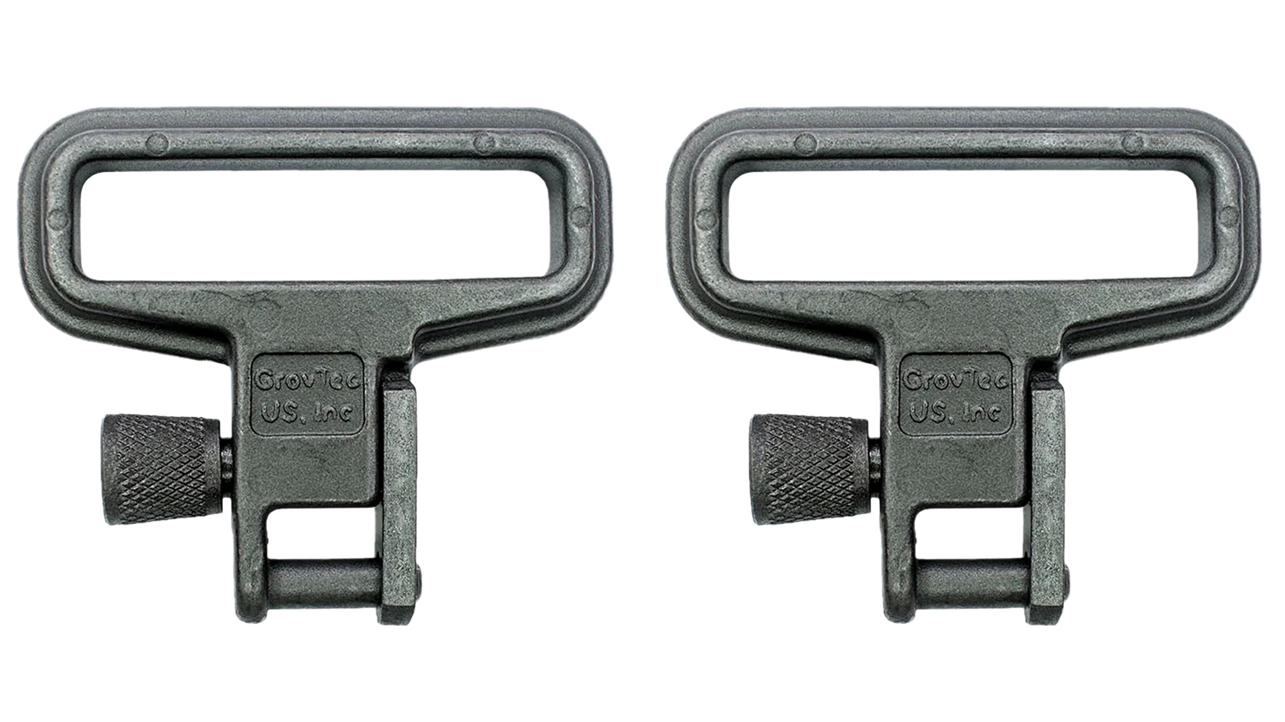 GrovTec US Inc GTSW05 Mil-Force  Swivel Set Rifle 1.25" Black Zinc Phosphate Steel