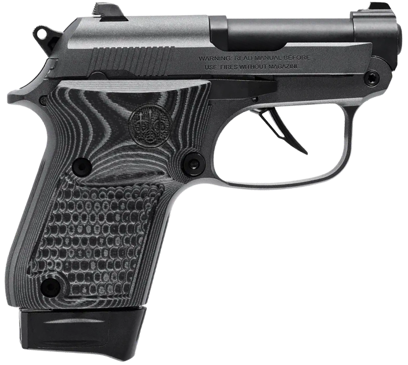 Beretta USA J20X22R8M2 20X Bobcat You're On Your Own  22 LR 8+1 2.40" Black Steel Barrel, Silver Cerakote ELS/Serrated Steel Slide, Black Polymer Frame w/Beavertail, Helica Texture Grip