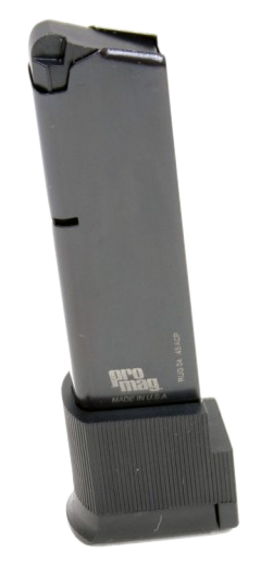 ProMag RUG04 Standard 10rd Extended 45 ACP Fits Ruger P90/P97 Blued Steel