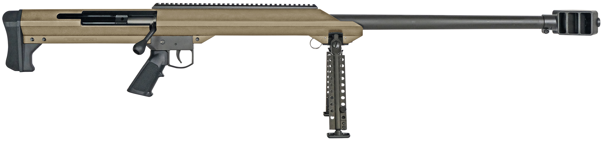 Barrett 13273 M99  50 BMG 32" 1rd Flat Dark Earth Cerakote Flat Dark Earth Fixed w/Sorbothane Recoil Pad Stock Black Polymer Grip Right Hand