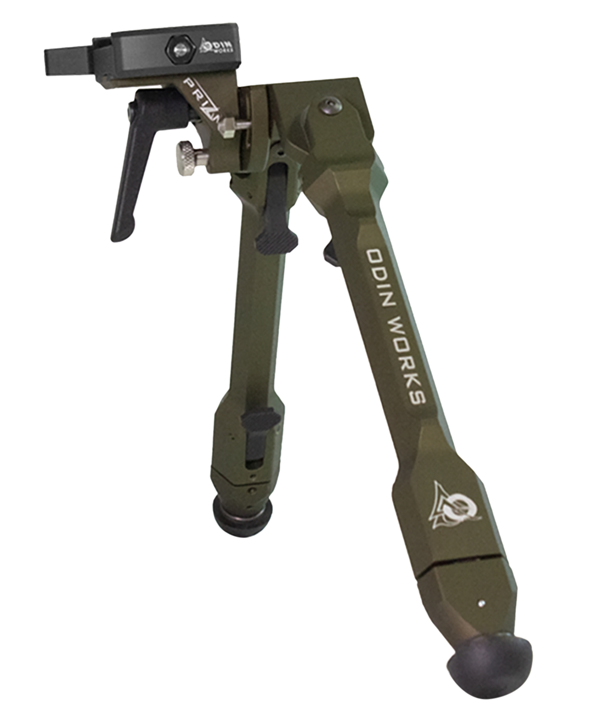 Odin Works BPPRIZMARCARG Precision Bipod Arca Ranger Green 4.0"-14.50" 6061 Aluminum/303 Stainless Steel