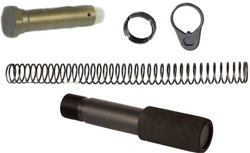 J&E PISTOL BUFFER TUBE COMBO KIT BLACK