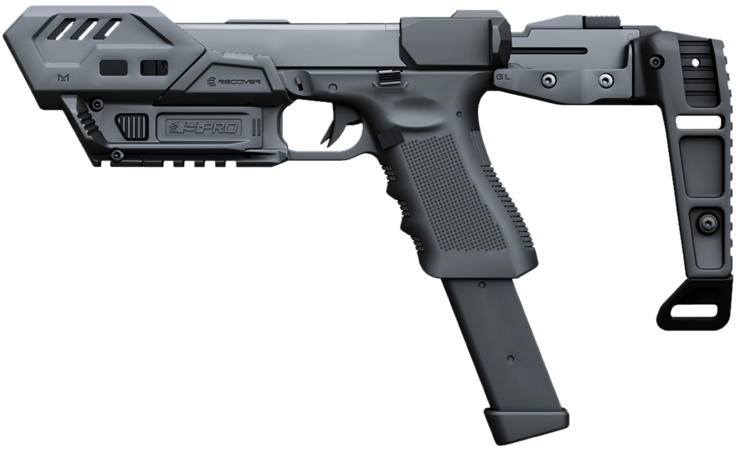 Recover Tactical SPROMGB01 S-Pro MG Conversion Kit For Glock Black