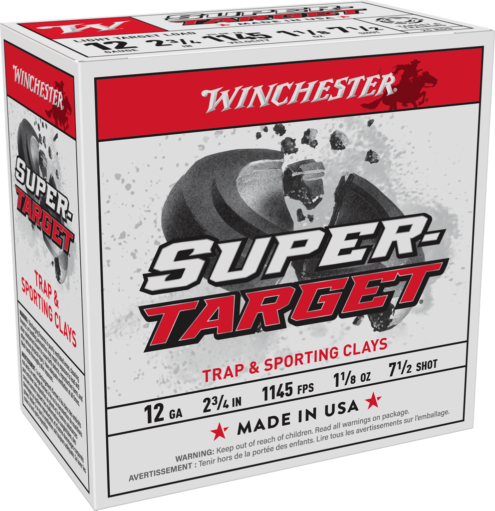 Winchester Ammo TRGT127 Super-Target Light Target 12Gauge 2.75" 1 1/8oz 7.5Shot 25 Per Box/10 Case