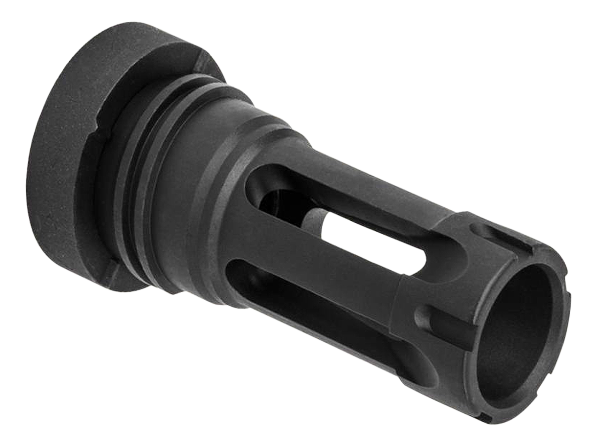 Yankee Hill 430228A QD Light Tactical Flash Hider made of Black Finish Steel with 1/2"-28 tpi Threads for 30 Cal AR-Platform