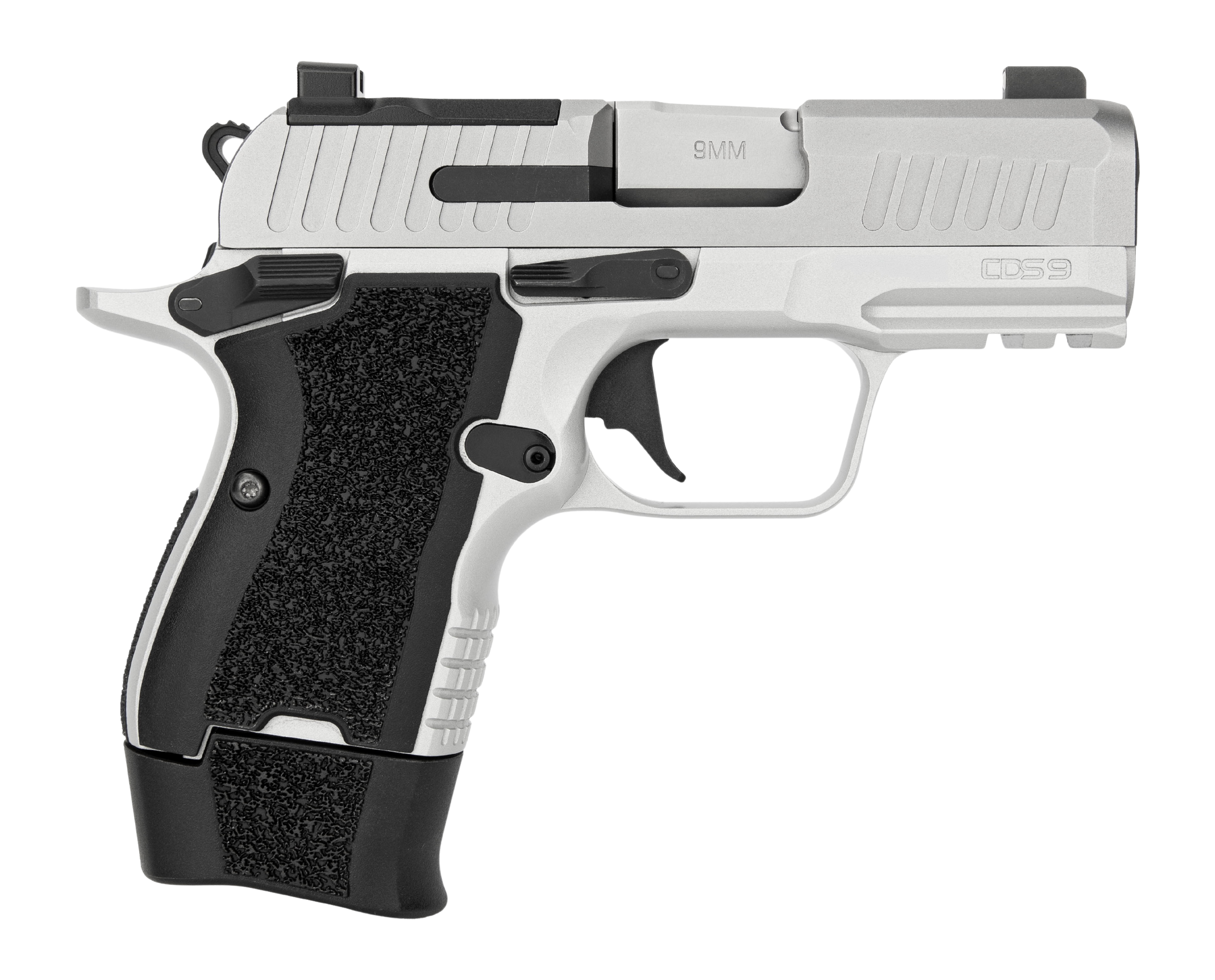Kimber Mfg, Inc 3600007 CDS9 9mm Luger 15+1 Stainless Steel Optic Ready/Serrated Slide, Aluminum Frame w/Beavertail & Picatinny Rail, RMSc Footprint, Ambidextrous