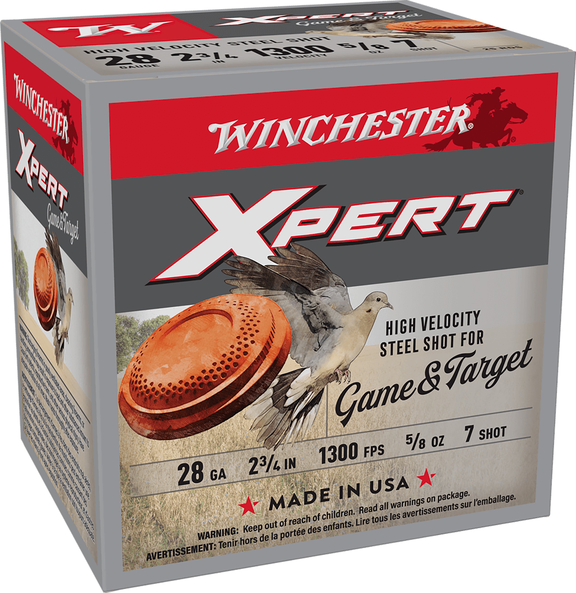 Winchester Ammo WE28GT7 Super X Xpert High Velocity 28Gauge 2.75" 5/8oz 7Shot 25 Per Box/10 Case