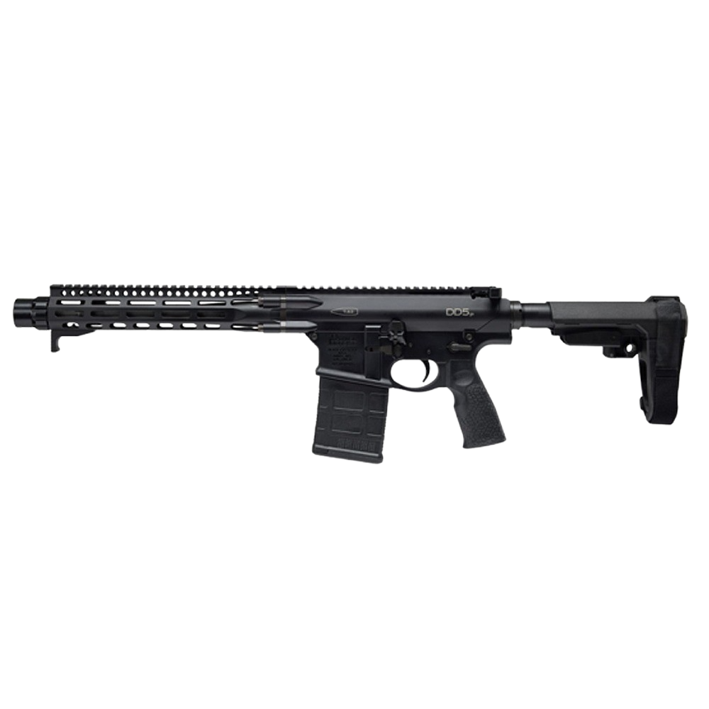 Daniel Defense 0208830157047 DD5  7.62x51mm NATO 12.50" Black Threaded Barrel, Black M-LOK Handguard, Black Polymer Grip,
