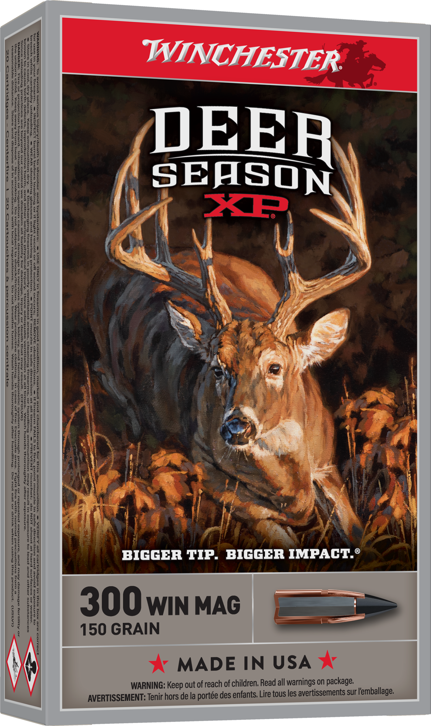 Winchester Ammo X300DS Deer Season XP 300WinMag 150gr Extreme Point 20 Per Box/10 Case