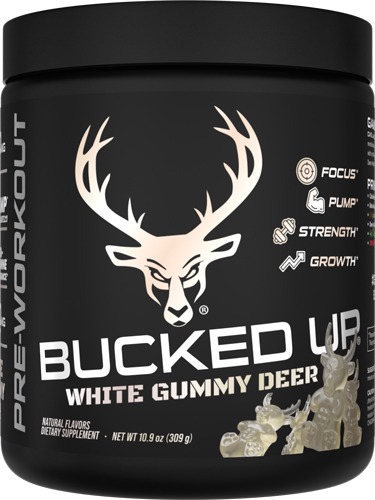 BUCKED UP PRE-WORKOUT WHITE GUMMY DEER PINEAPPLE 30SERVING