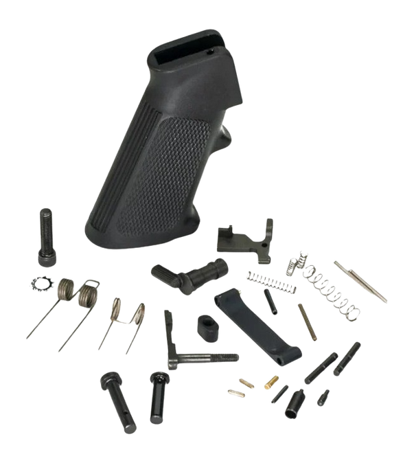 White Label Armory WLA-LOW-1014-01  Lower Parts Kit For AR Platform Curved Trigger Black
