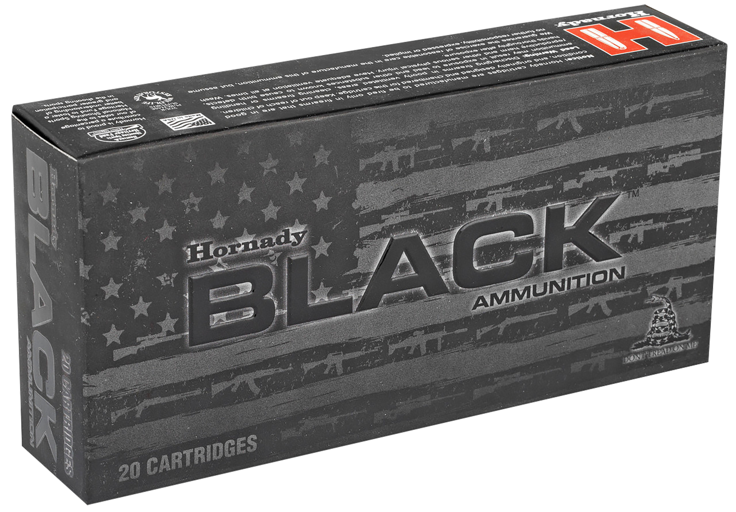 Hornady 82246 Black  450Bushmaster 250gr Flex Tip eXpanding 20 Per Box/10 Case