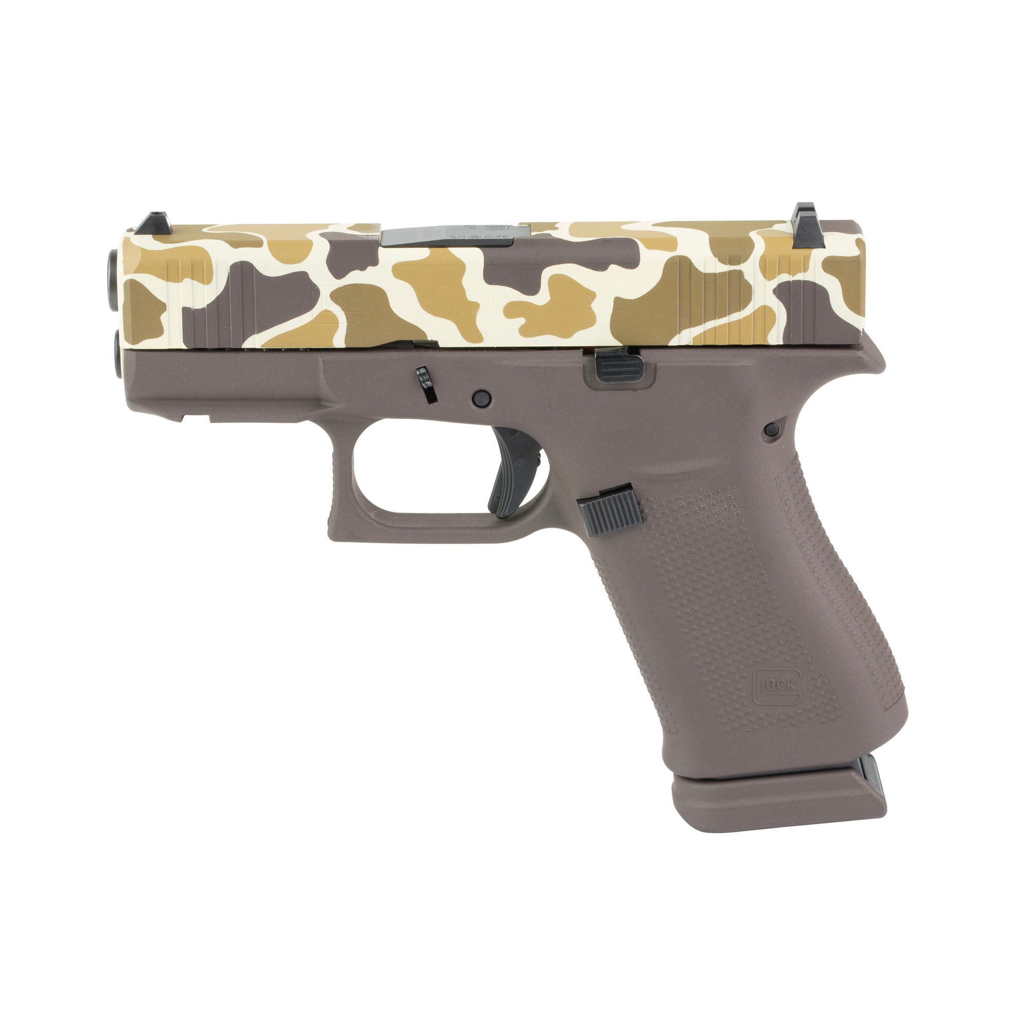 Glock 43X 9mm 3.41" 15rd Duck Camo Pistol
