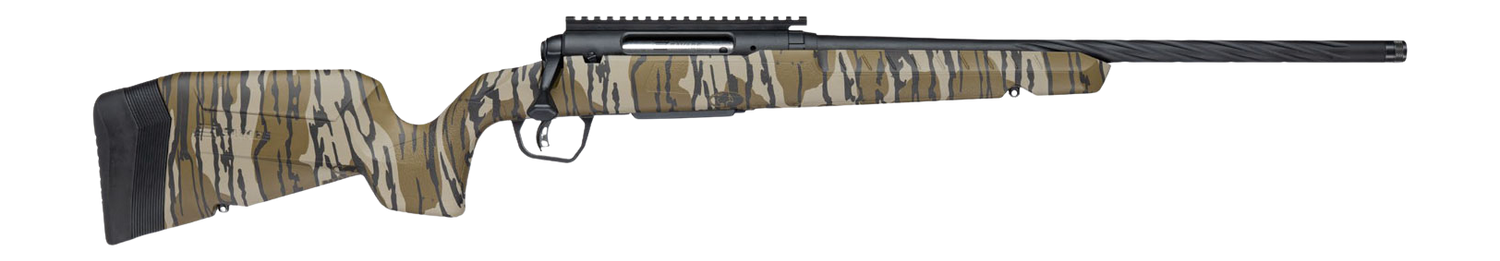 Savage Arms 33308 Axis 2 Pro 400 Legend 4+1 20" Black Cerakote Carbon Steel Spiral Fluted Threaded Barrel & Receiver w/Picatinny Rail, Mossy Oak Original Bottomland Fixed w/Pistol Grip Synthetic Stock