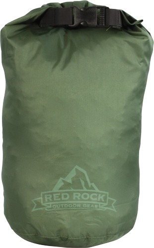 RED ROCK ROLL TOP DRY BAG 4 LITER WATERPROOF OD GREEN