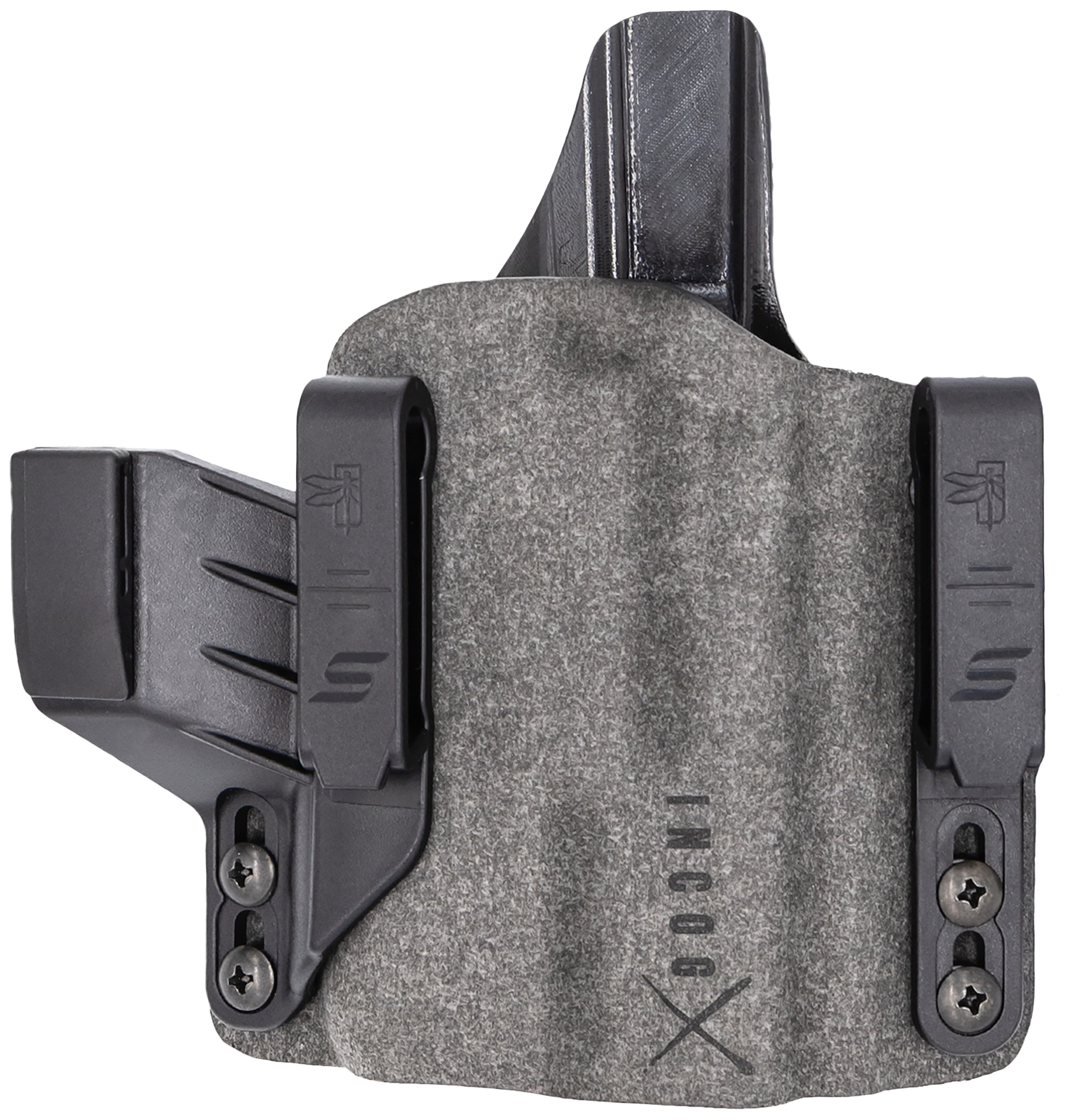 Safariland INCOG0750A0CX261 Incog X  IWB Gray Cordura, Fits Sig P320 Belt Clip Mount, Right Hand