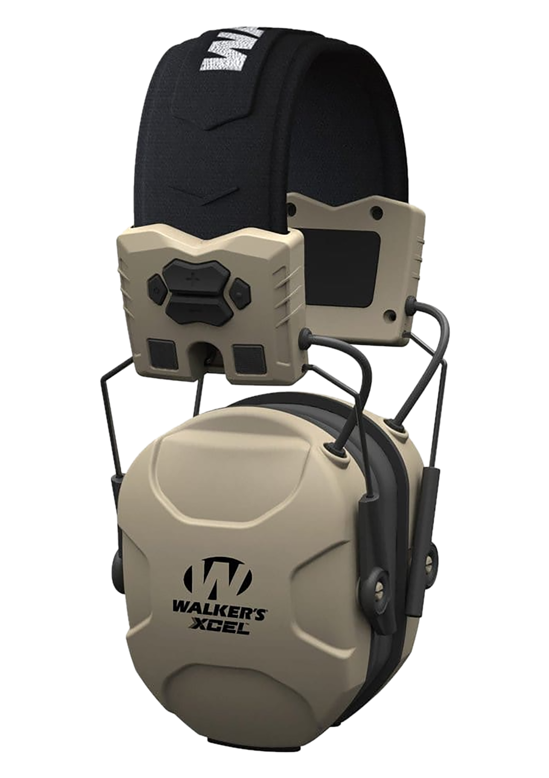 Walker's GWPXSEM XCEL 100 Advanced Digital Muff 26 dB Over the Head Gray/Black Polymer