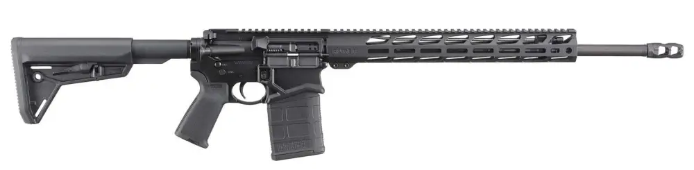 dRUGER SFAR 308/762 RFL 20" BBL BLK FREE FLOAT MLOK MAGPUL MOE STOCK 1-20RD