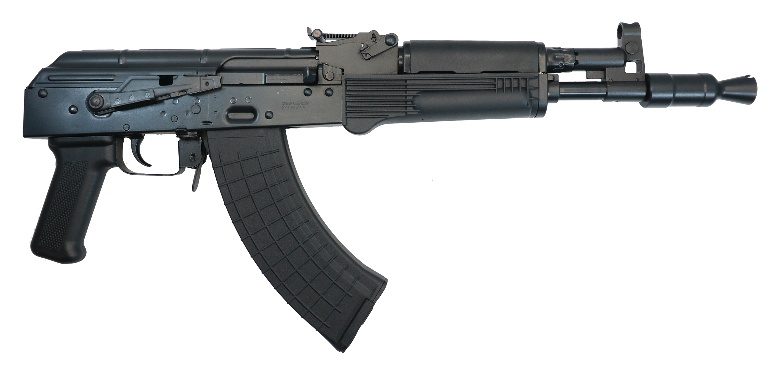 Pioneer Arms AK0031FTP Hellpup  7.62x39mm 30+1 11.73" Black Threaded Barrel, Polymer Handguard, Black Polymer Grip, Side Mounted Optics Rail