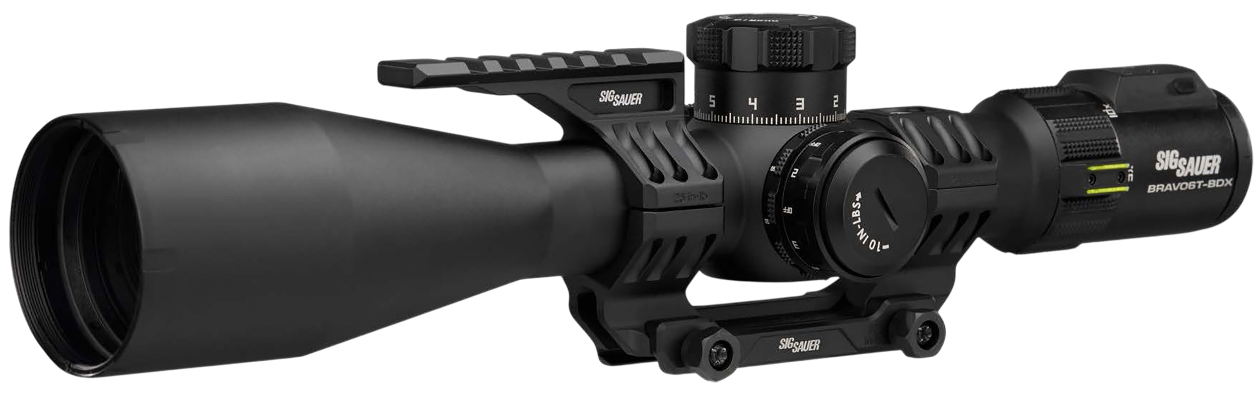 Sig Sauer Electro-Optics SOBBDX65102 BRAVO6T BDX Black 5-30x56mm, 35mm Tube, Illuminated MRAD Milling 2.0 Reticle