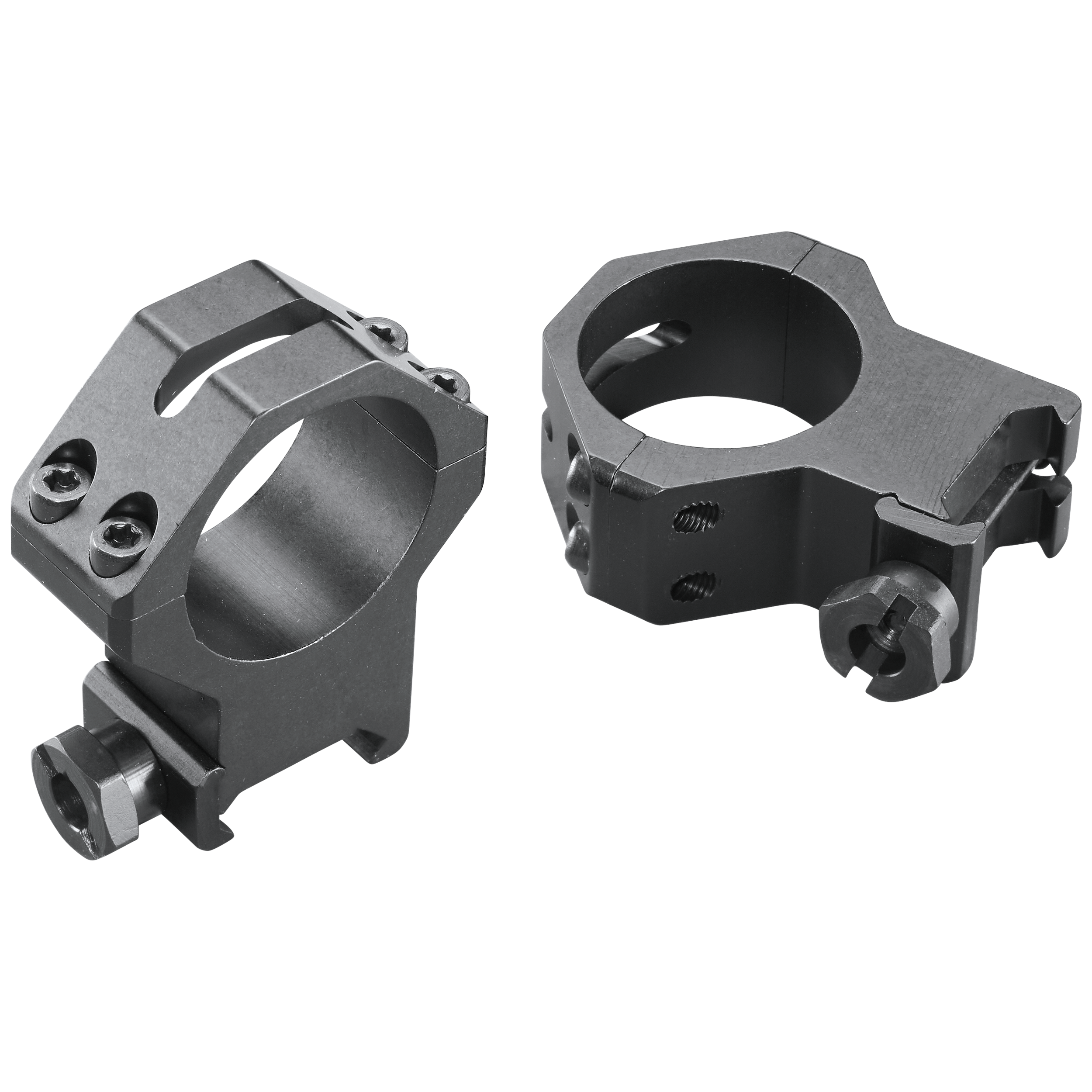 Weaver Mounts 48367 Four-Hole Skeleton Rings Matte Black 30mm Extra High