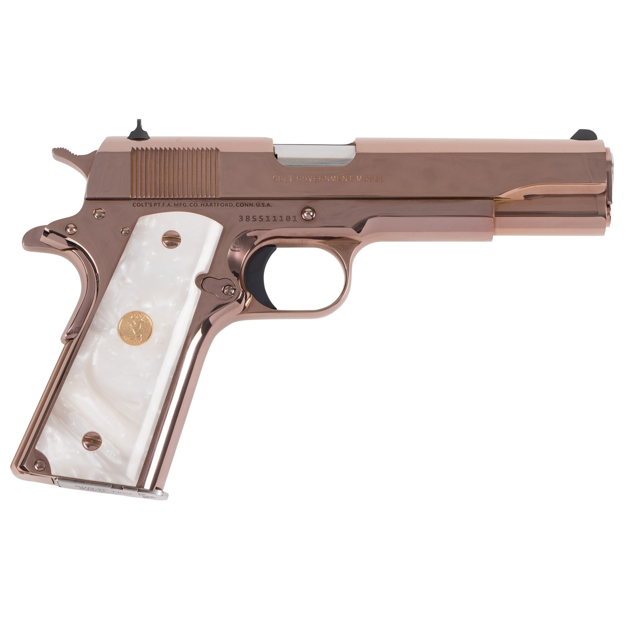 COLT GOVT 38SUP 5" ROSE GOLD TALO