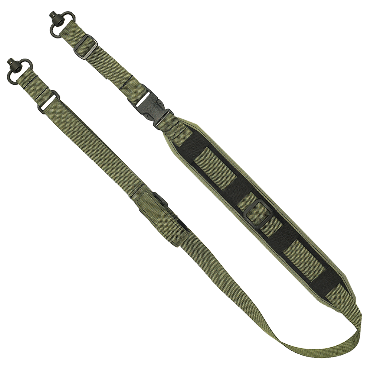 GrovTec US Inc GTSL130 QS 2-Point Sentinel OD Green Adjustable Rifle/Shotgun