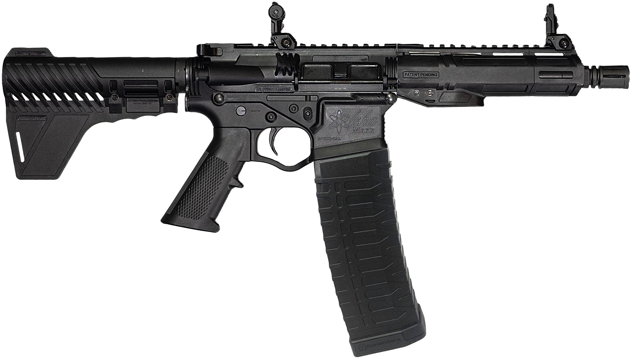 ATI ATIGAX5567MLB60 Alpha Maxx  223 Rem/5.56 NATO 60+1 7.50" Threaded Barrel, Matte Black Receiver w/Picatinny Rail, M-LOK Handguard, Black Polymer Blade, A2 Grip