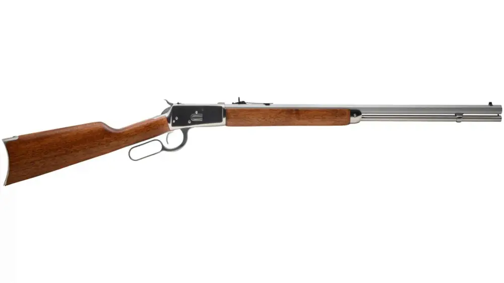 ROSSI R92 357MAG RFL 24" 12RD SS/HWD OCTAGON
