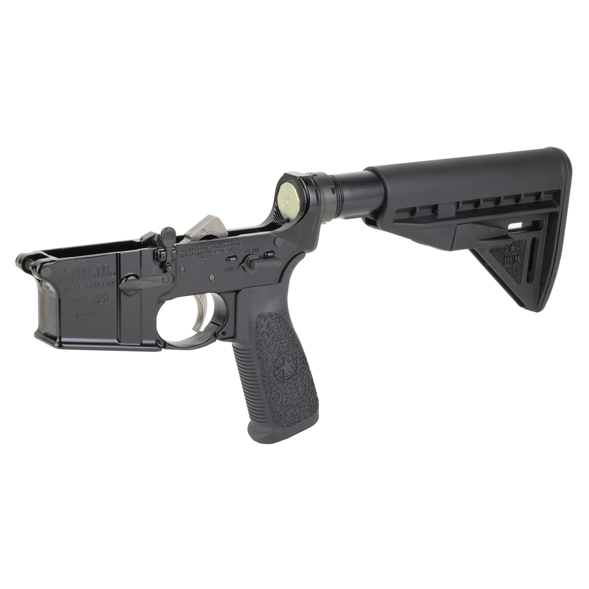 BCM CMPLT LWR W/BCM STK MD 3 BK BLEM