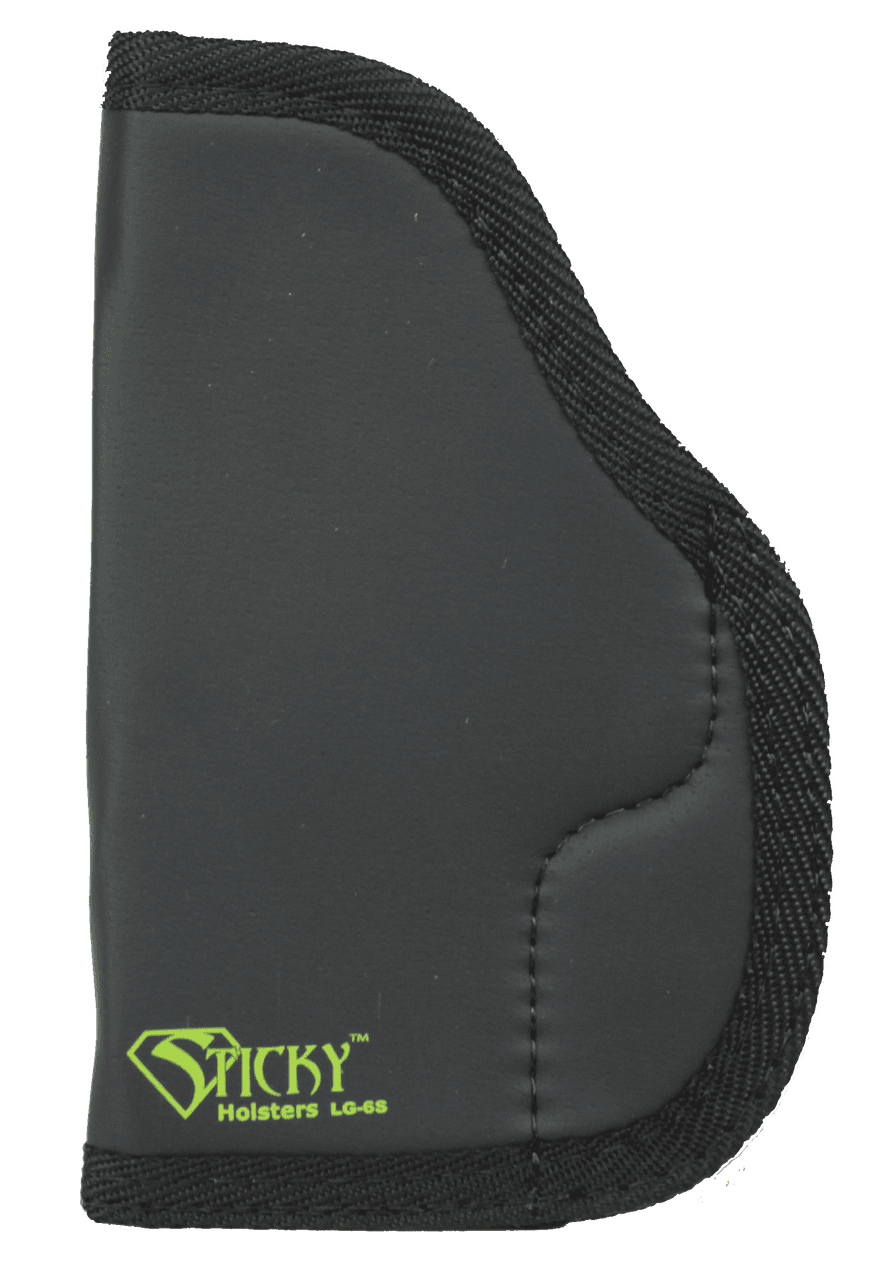 Sticky Holsters LG6S LG-6S Black/Green Latex Free Rubber Fits Compact/Med Auto Ambidextrous