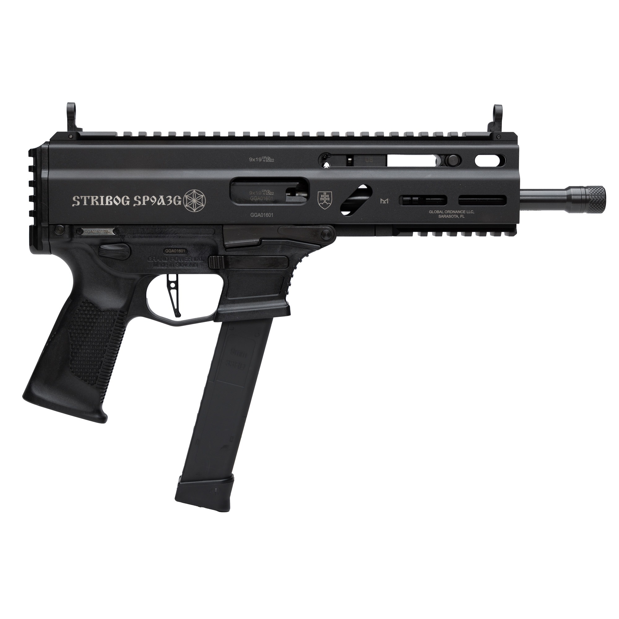 GPWR STRIBOG SP9A3G 9MM 8" 33RD BLK