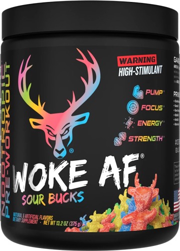 BUCKED UP PRE-WORKOUT WOKE AF SOUR BUCKS 30 SERVINGS