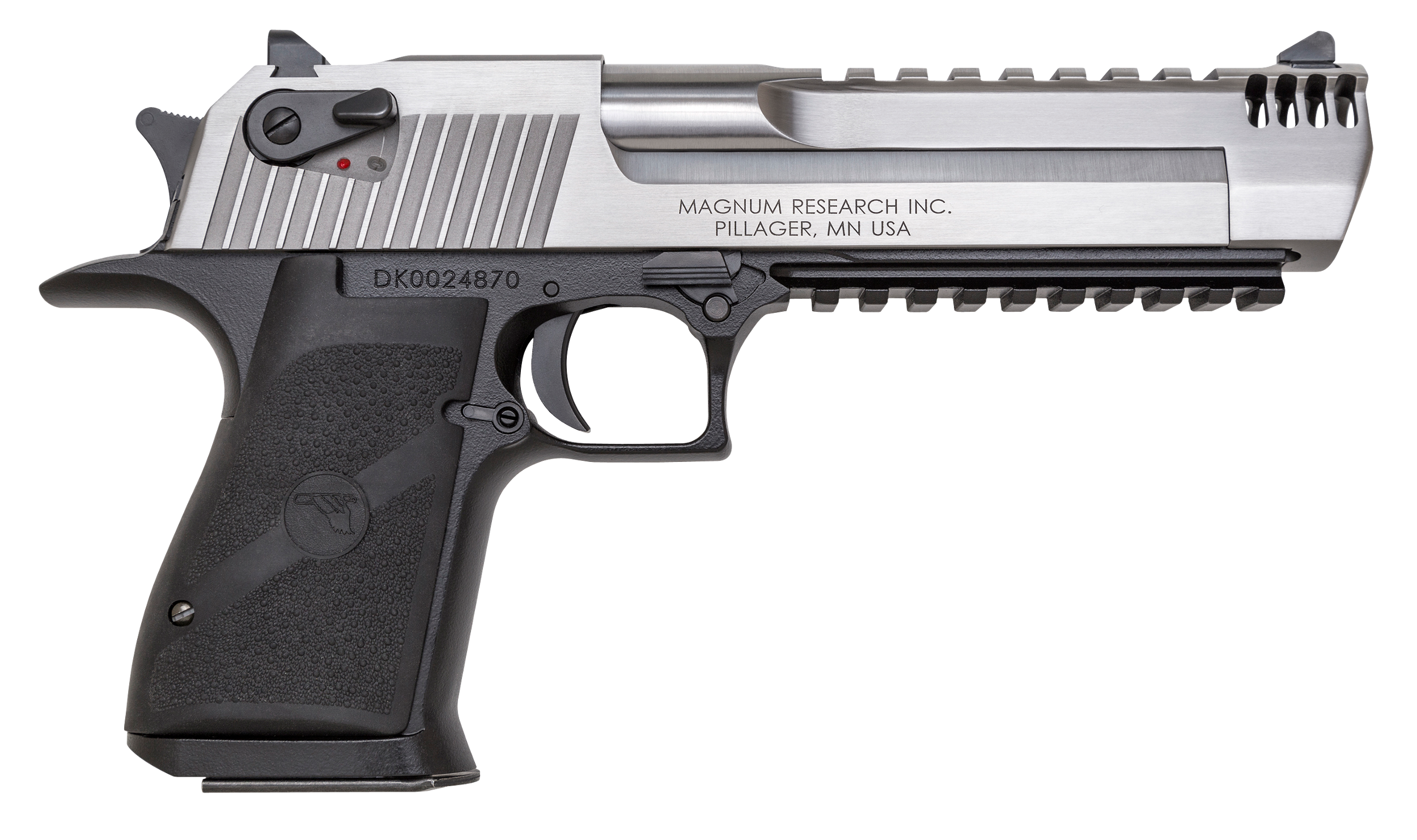 Magnum Research DE50ASIMB Desert Eagle Mark XIX L6 50 AE 6" 7+1 Black Hardcoat Anodized Aluminum Frame Stainless Steel Slide Black Polymer Grip