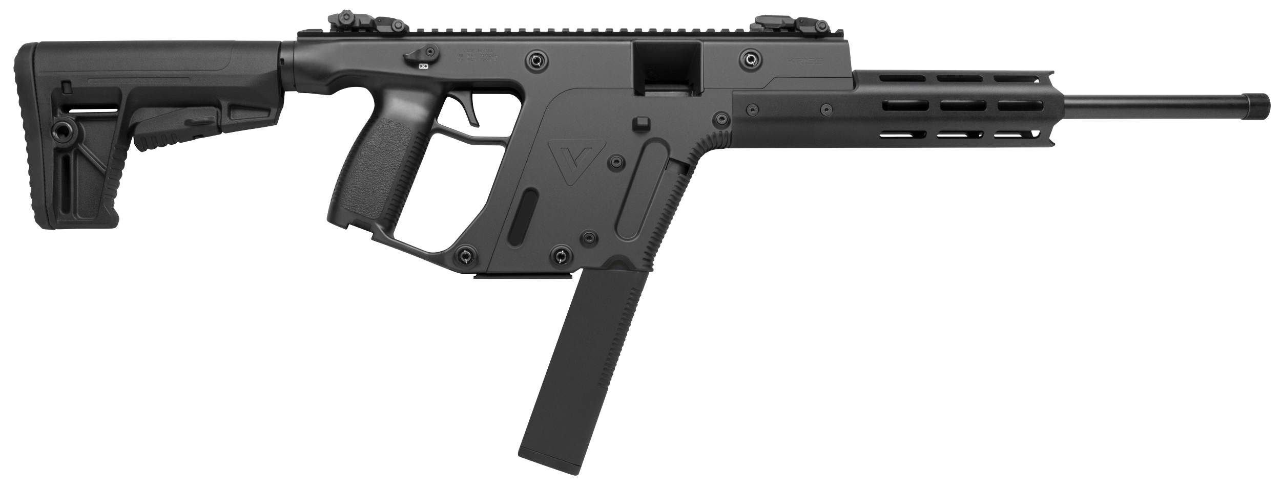 Kriss USA KV22CBL03 Vector CRB Gen2 Full Size 22 LR 30+1 16" Black Nitride Threaded Barrel, Black Picatinny Rail Aluminum Receiver, M-LOK Handguard, Black 6 Position Synthetic Stock, Black Polymer Gri