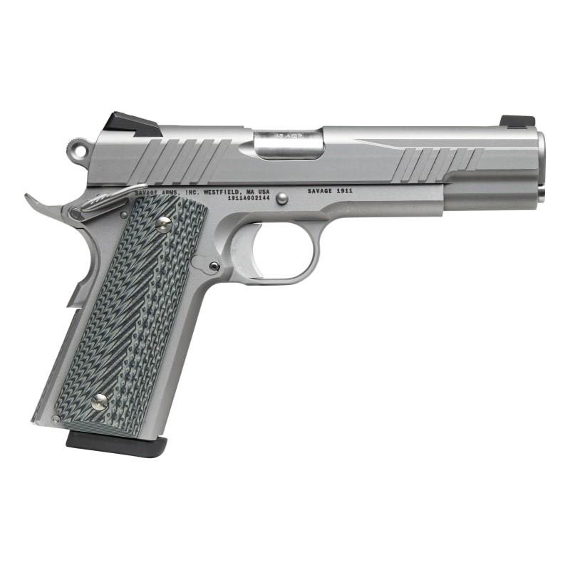 Savage 1911 Gov't Style Handgun .45 Auto 8rd Magazines (1) 5" Barrel Stainless Steel - DEMO