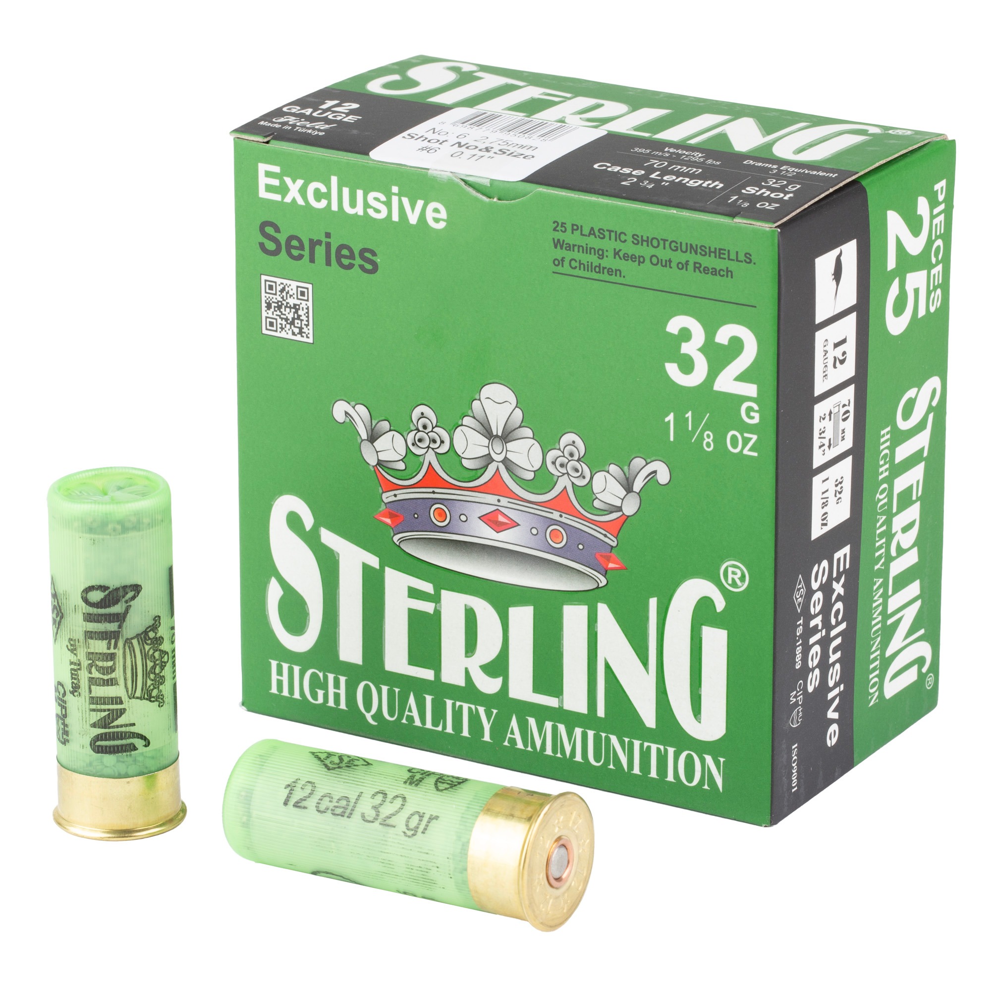 STERLING EXCLSV 12GA 2.75" #6 25/250