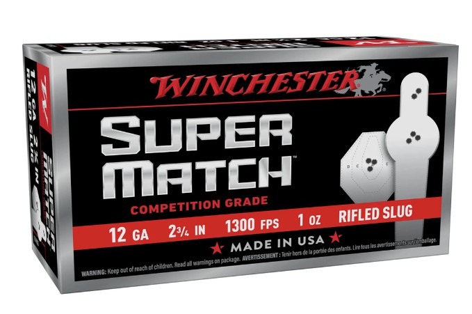 Winchester Super Match 12 GA 2.75" 1oz Rifled Slug 10rd Box