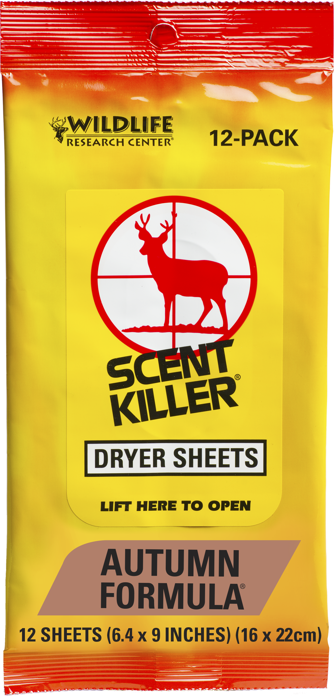 Wildlife Research 580 Scent Killer Odor Eliminator Autumn Scent Dryer Sheet 12