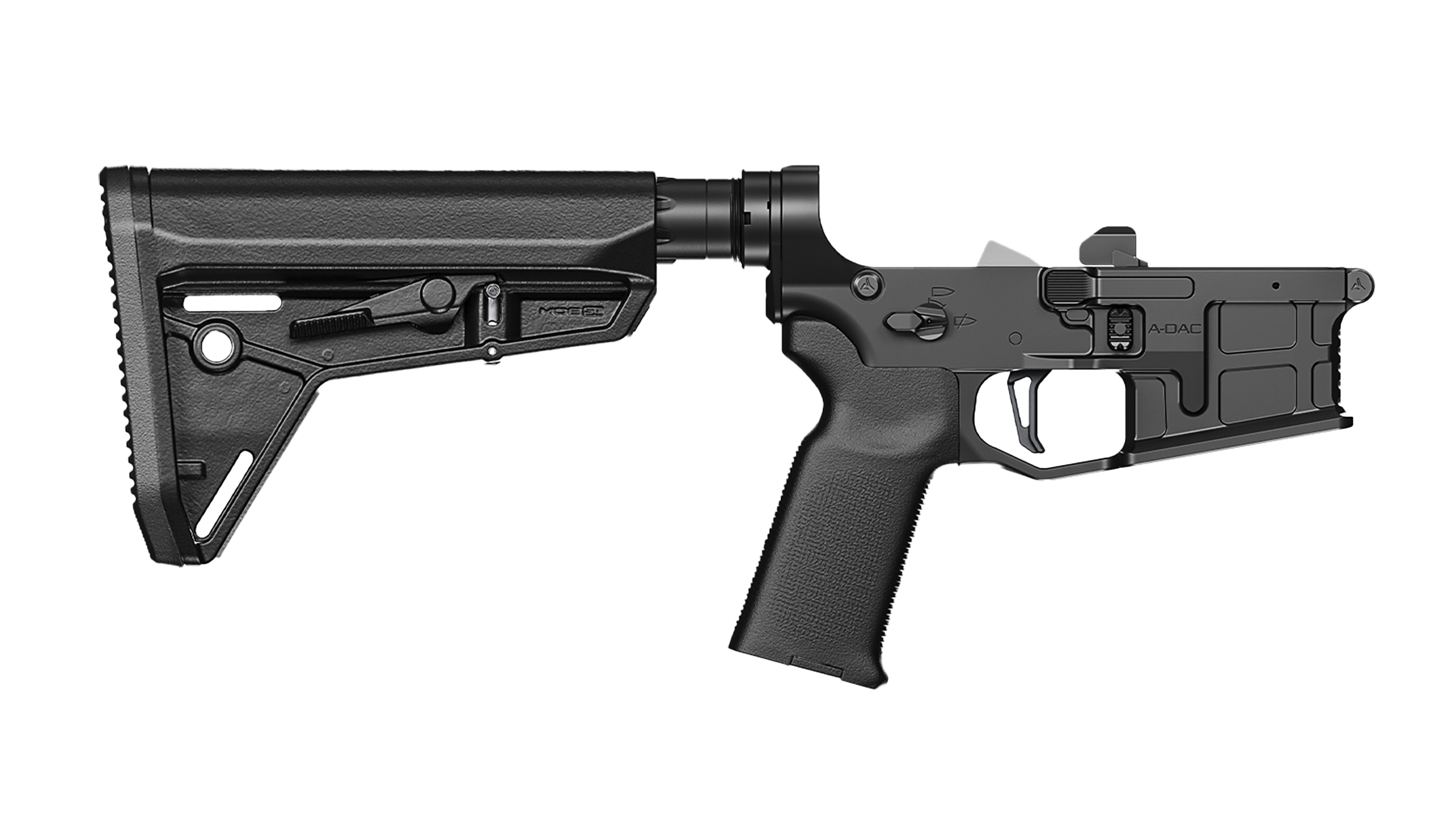 Radian Weapons R0847 A-DAC 15 Lower Receiver SBA3 Flat trigger Radian Black