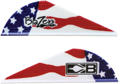 BOHNING BLAZER VANES TRUE COLOR 2" AMERICAN FLAG 36PK
